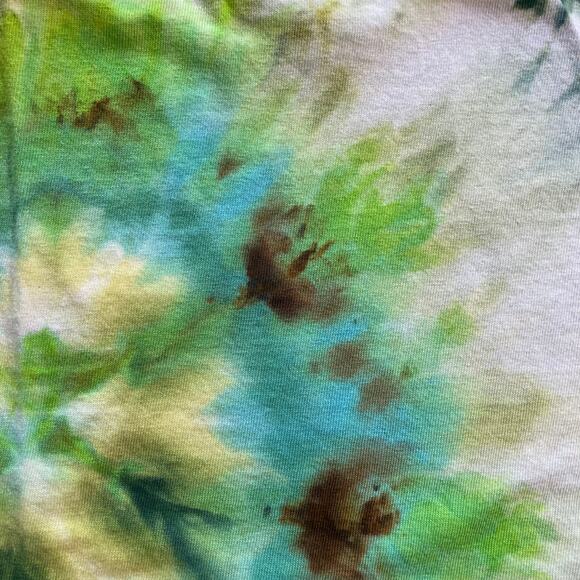 Ice Dyed Unisex T-shirt - Tie Dye Geode - Pink Blue Gray - Handmade (Small) - Picture 5 of 11